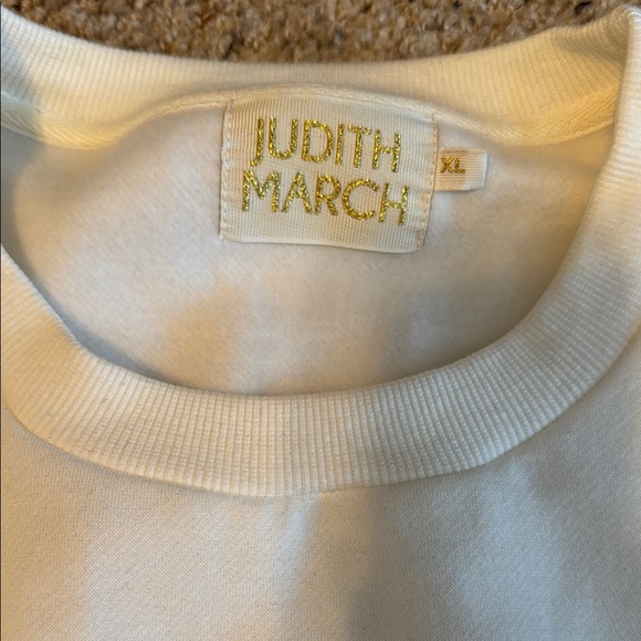 Judith March White Sweater with Embellished Design XL - Picture 2 of 5